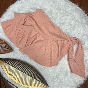 Victoria’s Secret Wrap Orange Dots Swimming Skirt